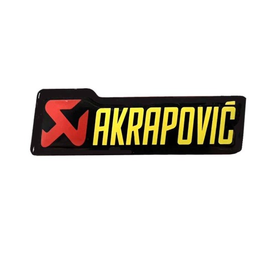 Αυτοκόλλητο QTR Akrapovic 3D 8 x 2,5 εκ.