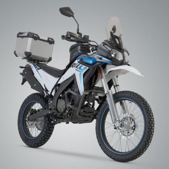 Σετ βάσης και βαλίτσας topcase SW-Motech TRAX ADV ADVENTURE-RACK VOGE 300 Rally ασημί