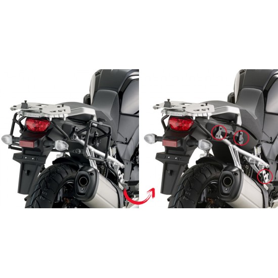 Βάσεις πλαϊνών βαλιτσών (ίσιες) GIVI rapid release Suzuki DL 1000 V-Strom 14- Βάσεις πλαϊνών βαλιτσών (ίσιες) GIVI rapid release Suzuki DL 1000 V-Strom 14-