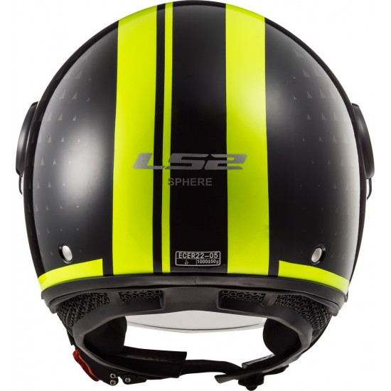 Κράνος LS2 Sphere Lux OF558 Crush μαύρο κίτρινο Κράνος LS2 Sphere Lux OF558 Crush μαύρο κίτρινο