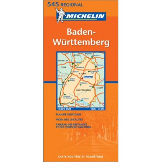 Χάρτης Νοτιοδυτικής Γερμανίας Michelin road map 1:300.000