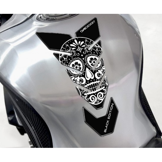 Tankpad One Design black edition skull 4 λευκό μαύρο Tankpad One Design black edition skull 4 λευκό μαύρο