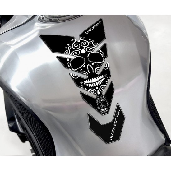 Tankpad One Design black edition skull λευκό μαύρο Tankpad One Design black edition skull λευκό μαύρο