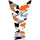 Tankpad One Design soft touch camo πορτοκαλί Tankpad One Design soft touch camo πορτοκαλί