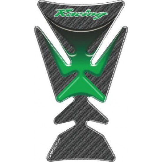 Tankpad One Design racing carbon look πράσινο Tankpad One Design racing carbon look πράσινο