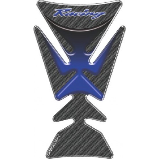Tankpad One Design racing carbon look μπλε Tankpad One Design racing carbon look μπλε