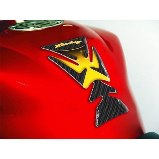 Tankpad One Design racing carbon look κίτρινο Tankpad One Design racing carbon look κίτρινο