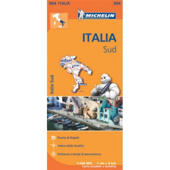 Χάρτης Νότιας Ιταλίας Michelin road map 1:400.000 Χάρτης Νότιας Ιταλίας Michelin road map 1:400.000