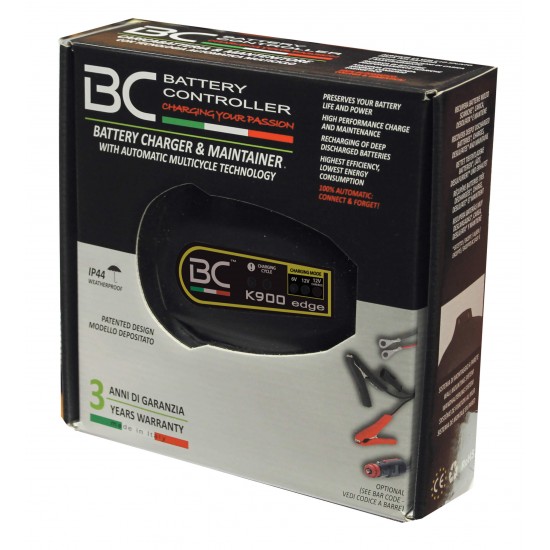 Φορτιστής-συντηρητής μπαταρίας BC Battery Controller K900 Edge CanBus (8 στάδια) Φορτιστής-συντηρητής μπαταρίας BC Battery Controller K900 Edge CanBus (8 στάδια)