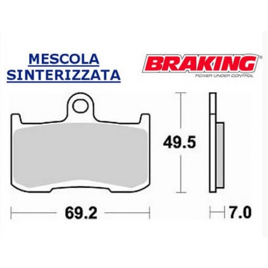 Τακάκια Braking CM εμπρός Triumph Tiger 1050/Sport Τακάκια Braking CM εμπρός Triumph Tiger 1050/Sport