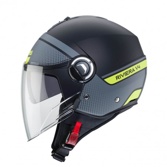 Κράνος Caberg Riviera V4 Elite G1 ανθρακί-fluo κίτρινο Κράνος Caberg Riviera V4 Elite G1 ανθρακί-fluo κίτρινο