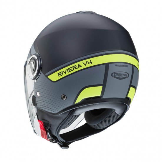Κράνος Caberg Riviera V4 Elite G1 ανθρακί-fluo κίτρινο Κράνος Caberg Riviera V4 Elite G1 ανθρακί-fluo κίτρινο