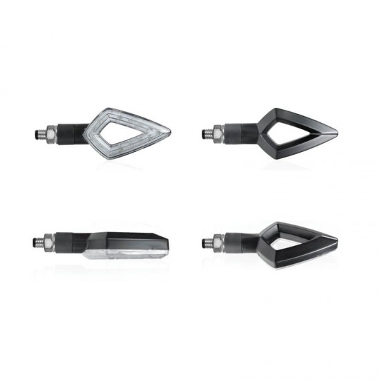 Φλας LED universal Chaft Pitch μαύρο-φιμε (σετ) Φλας LED universal Chaft Pitch μαύρο-φιμε (σετ)