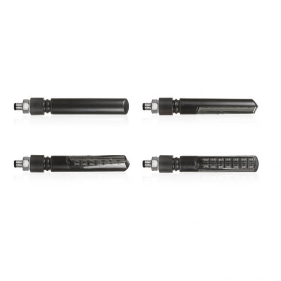 Φλας LED universal Chaft Enigma ρυθμικά μαύρο-φιμέ (σετ) Φλας LED universal Chaft Enigma ρυθμικά μαύρο-φιμέ (σετ)