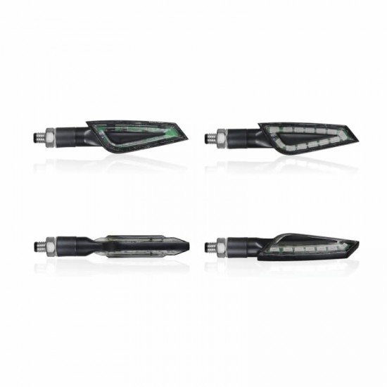 Φλας LED universal Chaft Shelter μαύρο-φιμέ (σετ) Φλας LED universal Chaft Shelter μαύρο-φιμέ (σετ)