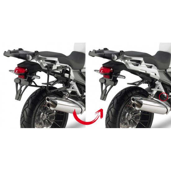 Βάσεις πλαϊνών βαλιτσών rapidlock GIVI V35/Kappa K33 Honda VFR 1200 Crosstourer -15