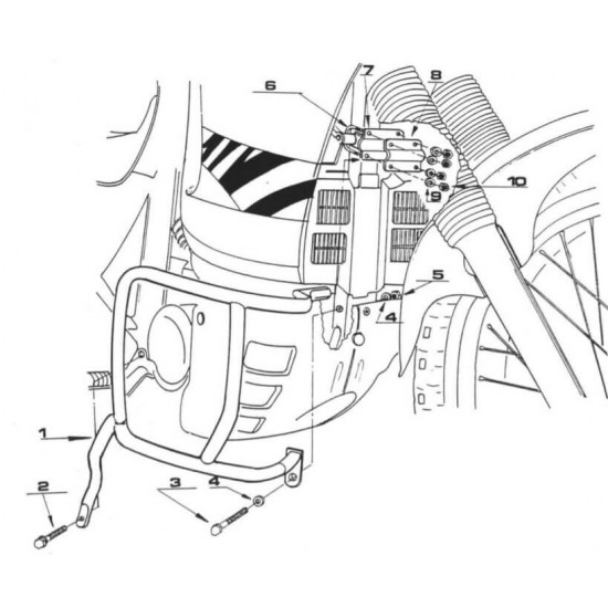 Προστατευτικά κάγκελα GIVI Honda XL 600V Transalp 89-99 Προστατευτικά κάγκελα GIVI Honda XL 600V Transalp 89-99