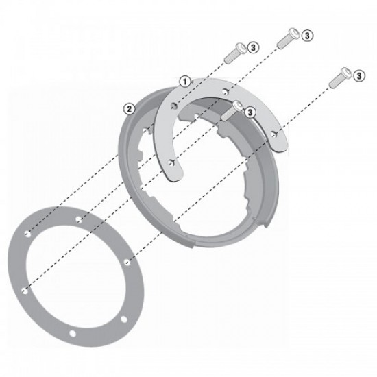 Βάση GIVI BF για tankbag σειράς Tanklock BMW R 1250 GS Adv. Βάση GIVI BF για tankbag σειράς Tanklock BMW R 1250 GS Adv.
