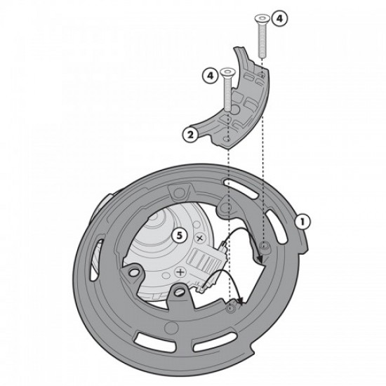 Βάση GIVI BF για tankbag σειράς Tanklock BMW R 1200 GS/Adv. 09-13 Βάση GIVI BF για tankbag σειράς Tanklock BMW R 1200 GS/Adv. 09-13