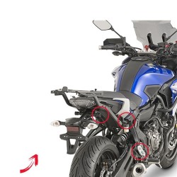 Βάσεις πλαϊνών βαλιτσών (κυρτές) rapid release Yamaha Tracer 7