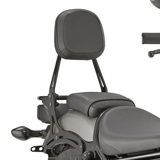 Πλάτη συνεπιβάτη με σχάρα GIVI για Honda CMX 500 Rebel Πλάτη συνεπιβάτη με σχάρα GIVI για Honda CMX 500 Rebel