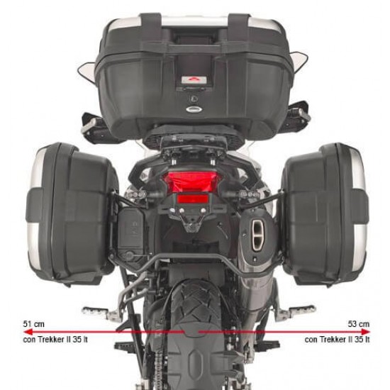 Βάσεις πλαϊνών βαλιτσών(ίσιες) BENELLI TRK 502 X Βάσεις πλαϊνών βαλιτσών(ίσιες) BENELLI TRK 502 X