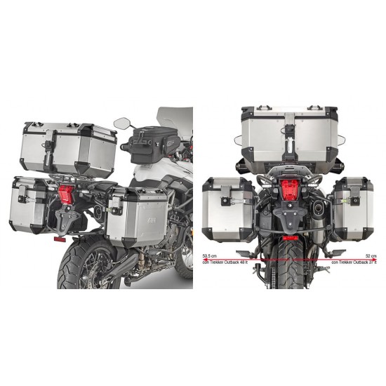 Βάσεις πλαϊνών βαλιτσών GIVI Trekker Outback Triumph Tiger 800/XC/XR 18- Βάσεις πλαϊνών βαλιτσών GIVI Trekker Outback Triumph Tiger 800/XC/XR 18-