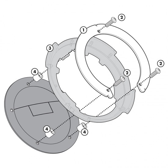 Βάση GIVI BF για tankbag σειράς Tanklock Honda VFR 1200 Crosstourer 14- Βάση GIVI BF για tankbag σειράς Tanklock Honda VFR 1200 Crosstourer 14-