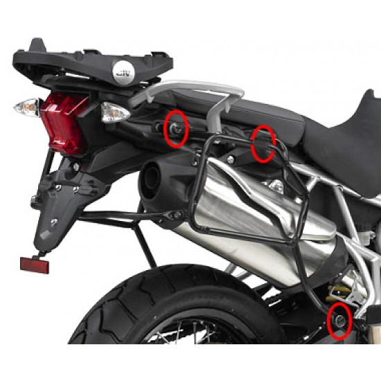 Βάσεις πλαϊνών βαλιτσών (ίσιες) rapid release Triumph Tiger 800/XC/XR -17 Βάσεις πλαϊνών βαλιτσών (ίσιες) rapid release Triumph Tiger 800/XC/XR -17