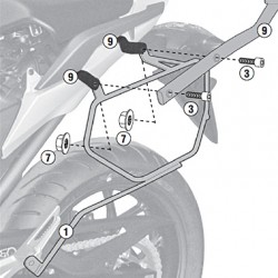 Βάσεις για πλαϊνά σαμάρια & βαλίτσες Easylock Honda NC 700-750 S/X -15