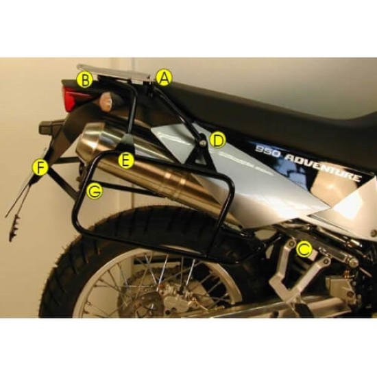 Βάσεις πλαϊνών βαλιτσών Hepco & Becker KTM 950-990 Adv. Βάσεις πλαϊνών βαλιτσών Hepco & Becker KTM 950-990 Adv.