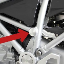 Κάλυμμα υποπλαισίου αριστερά BMW R 1200 GS/Adv. LC 13- ασημί