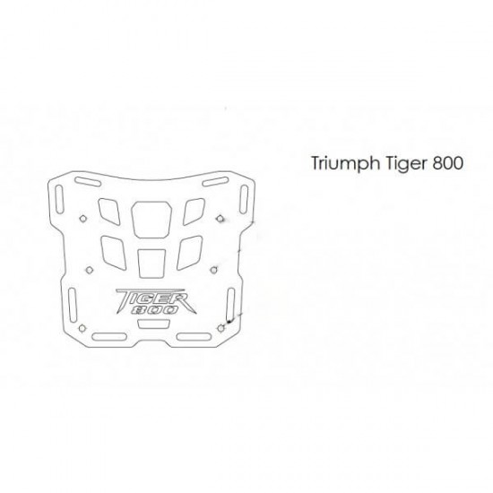Βάση αλουμινίου Topcase Holan Nomada cases Triumph Tiger 800/XC μαύρη Βάση αλουμινίου Topcase Holan Nomada cases Triumph Tiger 800/XC μαύρη