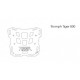 Βάση αλουμινίου Topcase Holan Nomada cases Triumph Tiger 800/XC μαύρη Βάση αλουμινίου Topcase Holan Nomada cases Triumph Tiger 800/XC μαύρη