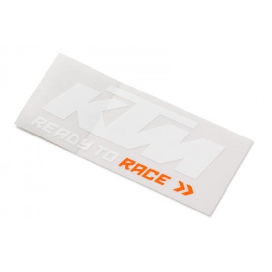 Αυτοκόλλητο KTM λευκό - πορτοκαλί Αυτοκόλλητο KTM λευκό - πορτοκαλί