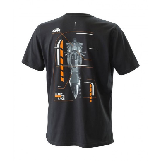 T-shirt KTM Radical Techline μαύρο T-shirt KTM Radical Techline μαύρο