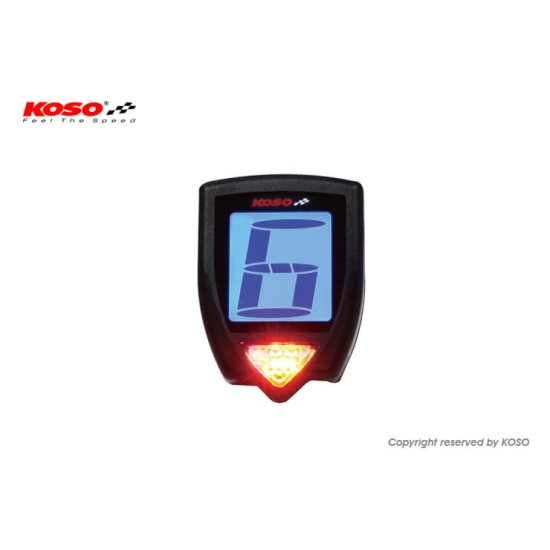 Ψηφιακό όργανο ένδειξης ταχυτήτων KOSO με Shift Light Ψηφιακό όργανο ένδειξης ταχυτήτων KOSO με Shift Light