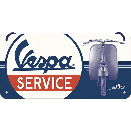 Πινακίδα με λογότυπο Vespa Service