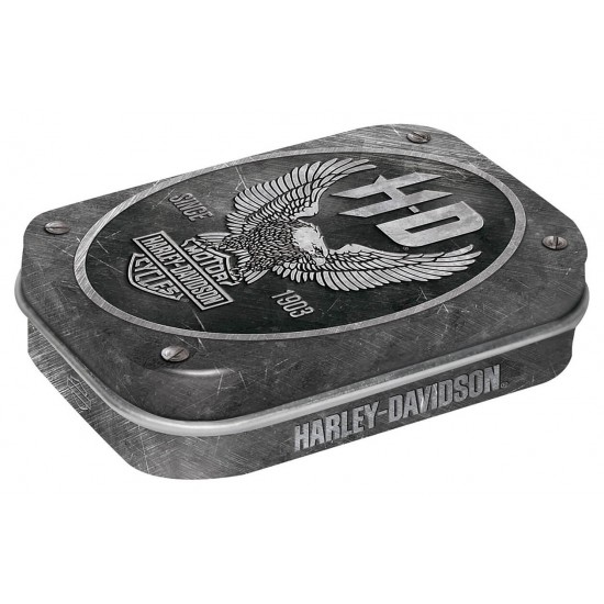 Κουτί χαπιών με το λογότυπο Harley-Davidson