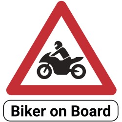 Αυτοκόλλητο Biker on Board