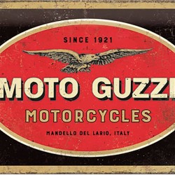 Πινακίδα με λογότυπο Moto Guzzi Motorcycles