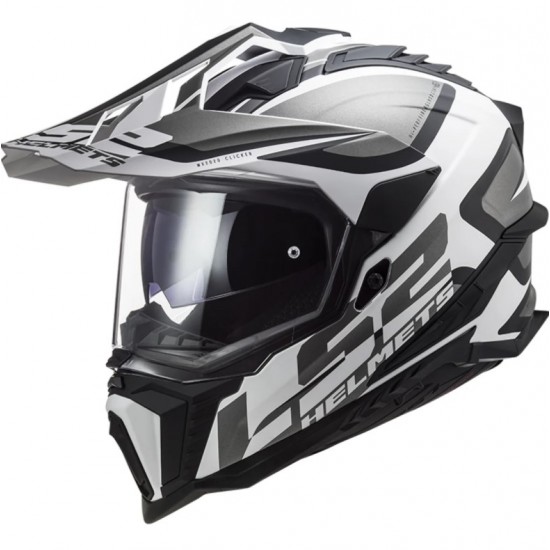 Κράνος LS2 Explorer MX701 Alter λευκό μαύρο ματ Κράνος LS2 Explorer MX701 Alter λευκό μαύρο ματ