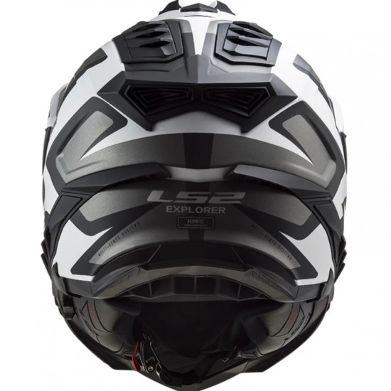 Κράνος LS2 Explorer MX701 Alter λευκό μαύρο ματ Κράνος LS2 Explorer MX701 Alter λευκό μαύρο ματ
