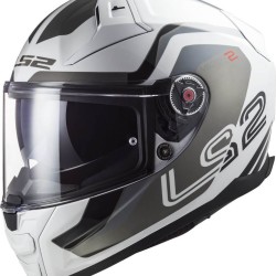 Κράνος LS2 Vector II FF811 Metric λευκό τιτάνιο ασημί