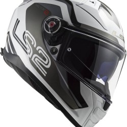Κράνος LS2 Vector II FF811 Metric λευκό τιτάνιο ασημί