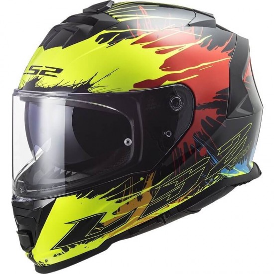 Κράνος LS2 Storm FF800 Drop μαύρο κίτρινο κόκκινο Κράνος LS2 Storm FF800 Drop μαύρο κίτρινο κόκκινο