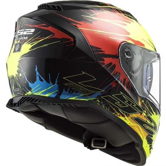 Κράνος LS2 Storm FF800 Drop μαύρο κίτρινο κόκκινο Κράνος LS2 Storm FF800 Drop μαύρο κίτρινο κόκκινο