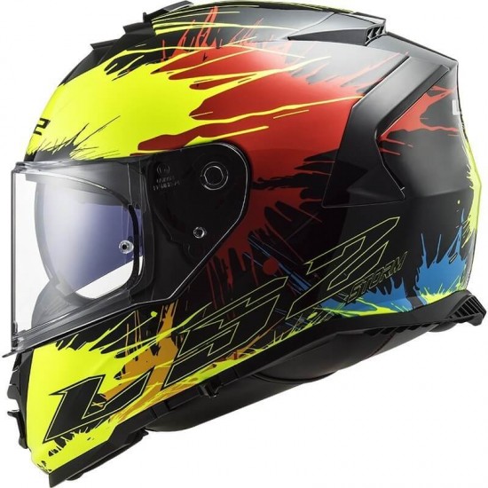 Κράνος LS2 Storm FF800 Drop μαύρο κίτρινο κόκκινο Κράνος LS2 Storm FF800 Drop μαύρο κίτρινο κόκκινο