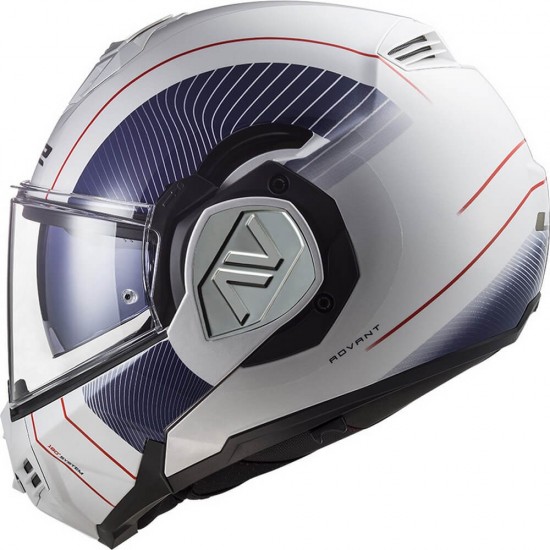 Κράνος LS2 Advant FF906 Cooper λευκό-μπλε Κράνος LS2 Advant FF906 Cooper λευκό-μπλε