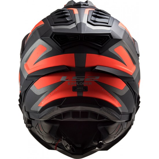 Κράνος LS2 Explorer MX701 Alter μαύρο fluo πορτοκαλί ματ Κράνος LS2 Explorer MX701 Alter μαύρο fluo πορτοκαλί ματ